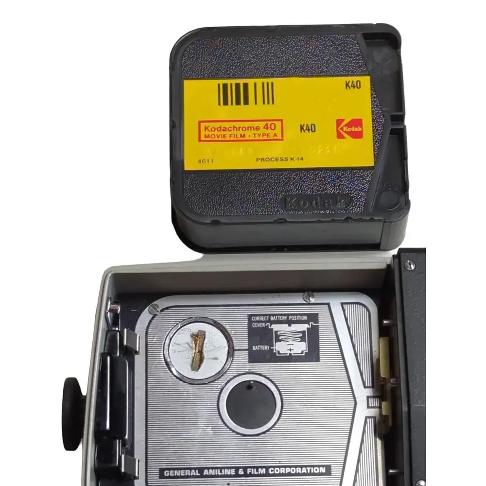 Vintage Gaf Anscomatic S/84 Super 8 mm Film Camera Untested With Hard Case